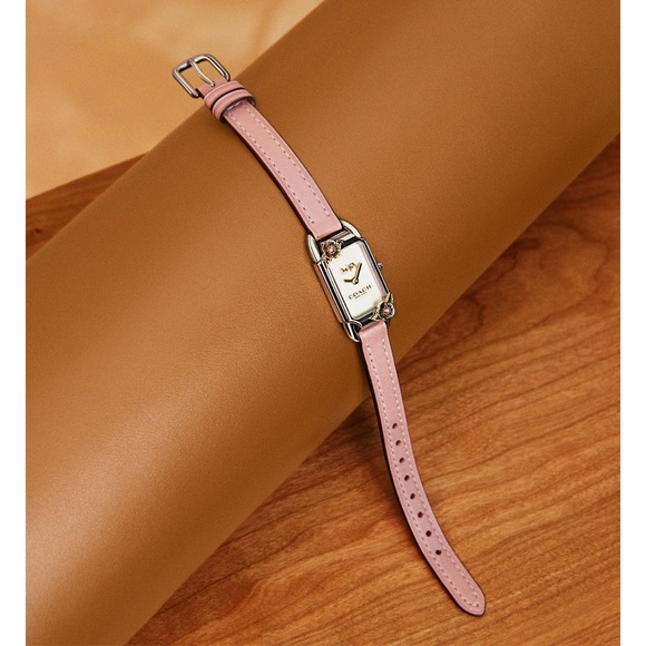 COACH Cadie blush leather strap blush watch NWT - Picture 9 of 10